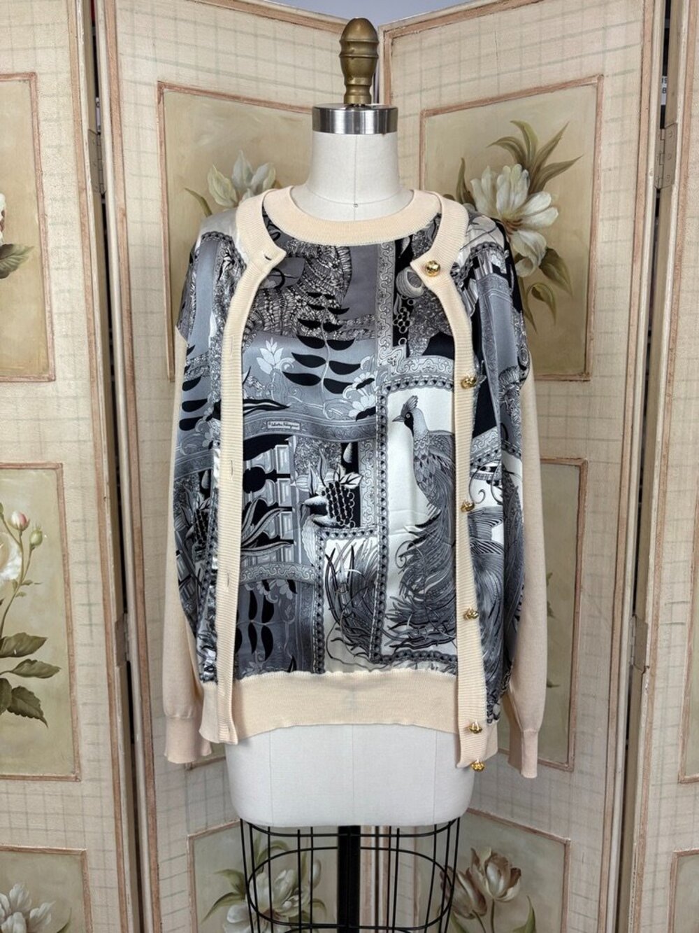 Vintage Ferragamo 2pc Sweater Set